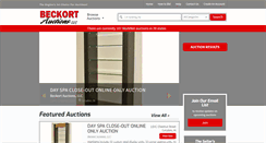 Desktop Screenshot of beckortauctions.com