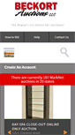 Mobile Screenshot of beckortauctions.com